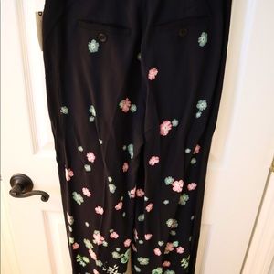 NWT! Anthropologie Floral Trousers